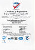 China ZHEJIANG XINCHOR TECHNOLOGY CO., LTD. certificaciones